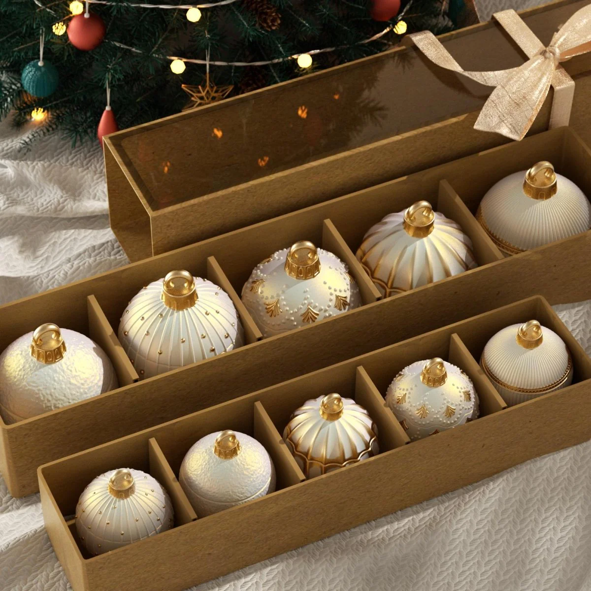 Christmas Twinkle Bauble Candle Jar & Refill Silicone Mold Collection - Image 4