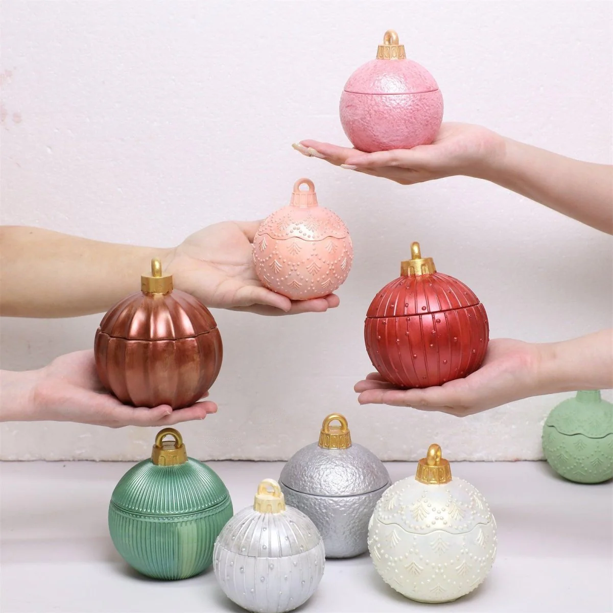 Christmas Twinkle Bauble Candle Jar & Refill Silicone Mold Collection - Image 7