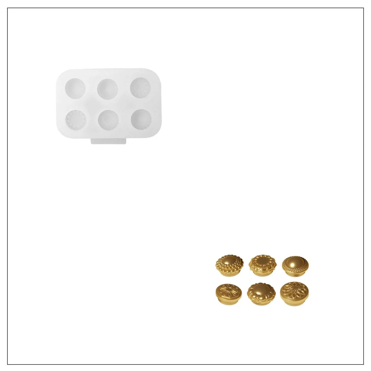 Classic Glow Christmas Bauble Candle Silicone Mold - Image 14