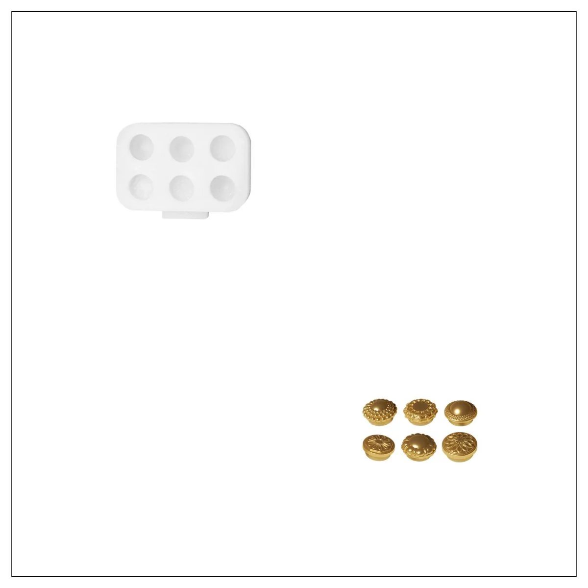Frosted Charm Christmas Bauble Candle Silicone Mold - Image 14