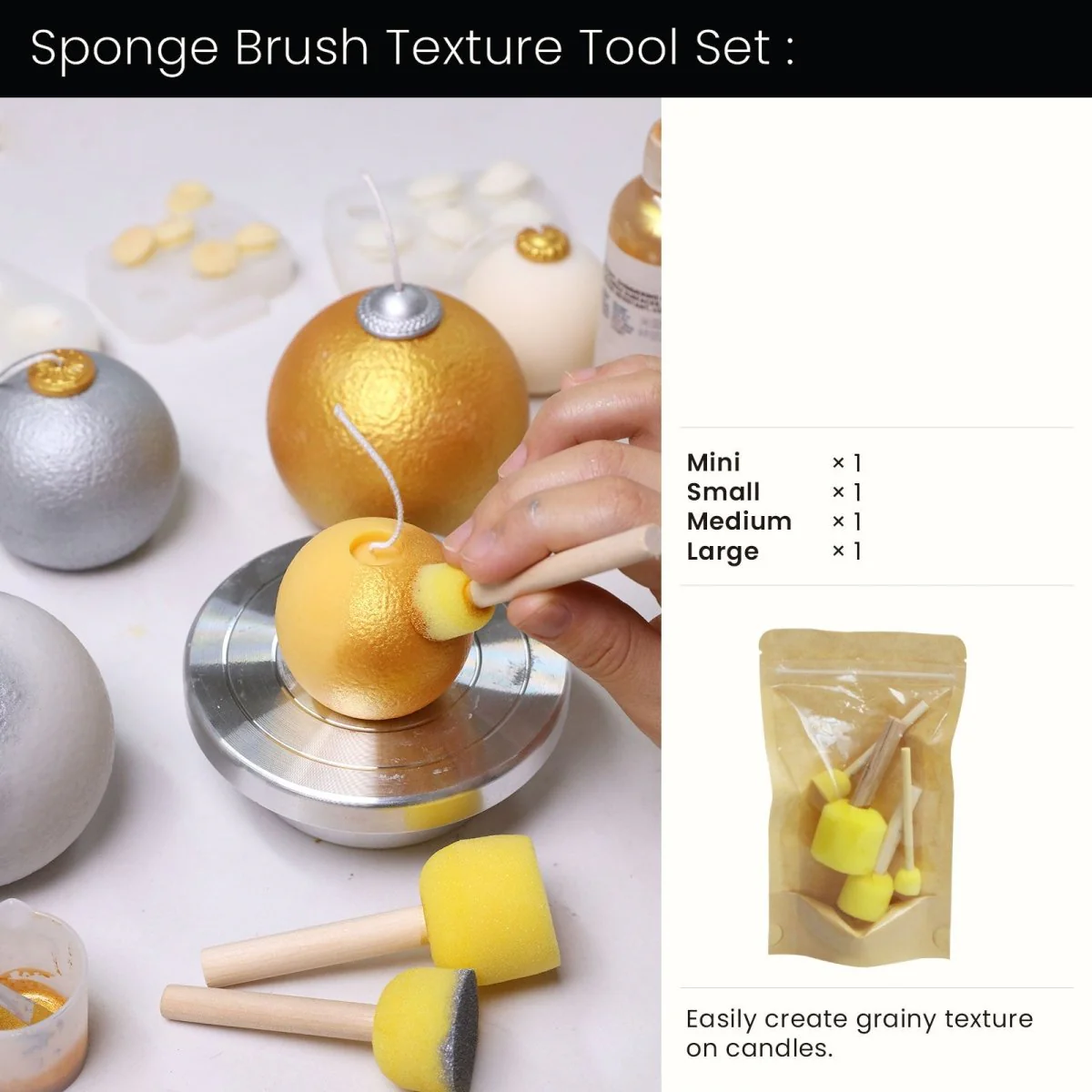Frosted Charm Christmas Bauble Candle Silicone Mold - Image 20