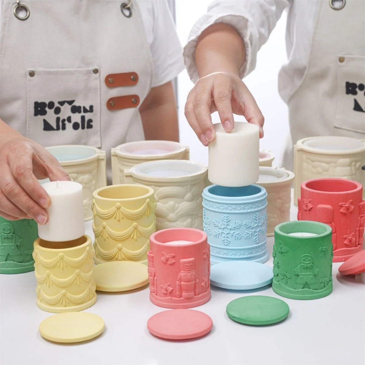 Joyful Christmas Tales Candle Jar Silicone Mold & Refill Silicone Mold Collection - Image 3