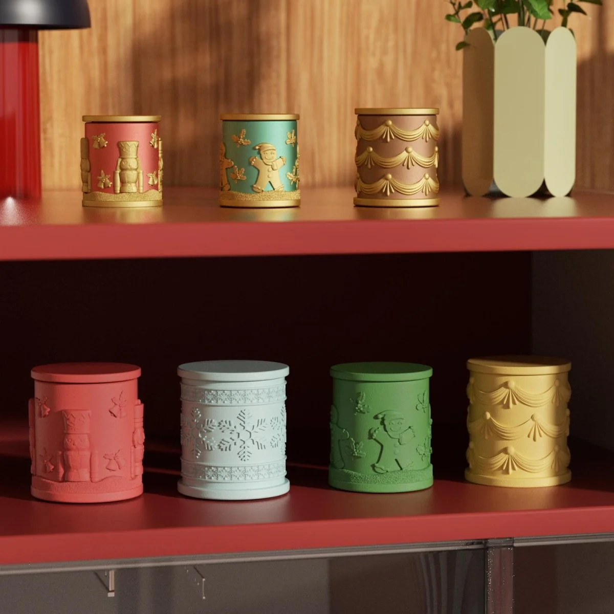 Joyful Christmas Tales Candle Jar Silicone Mold & Refill Silicone Mold Collection - Image 5