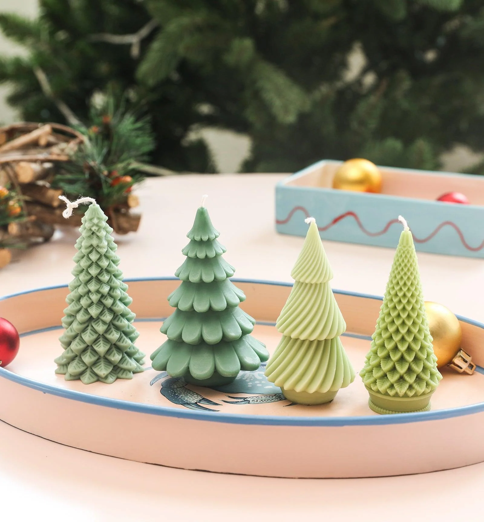 4-inch Christmas Tree Candle Silicone Mold - Image 7