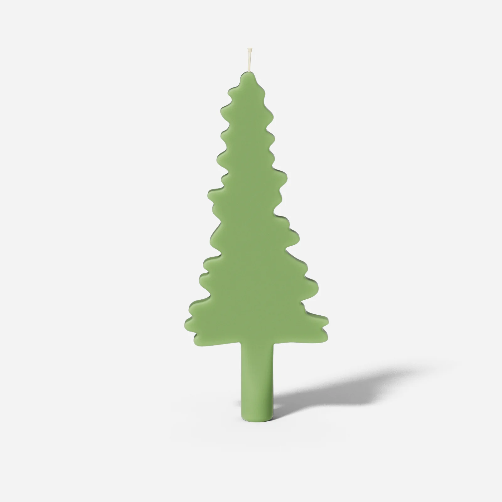 Christmas Evergreen Tree Silhouette Taper Candle Silicone Mold