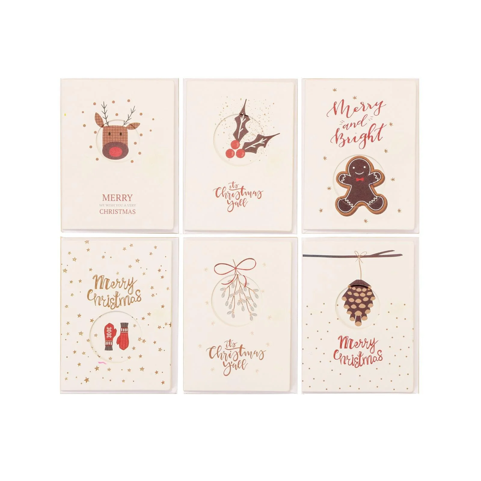 Merry Christmas Greeting Card 6 Pack  Ⅱ - Image 7