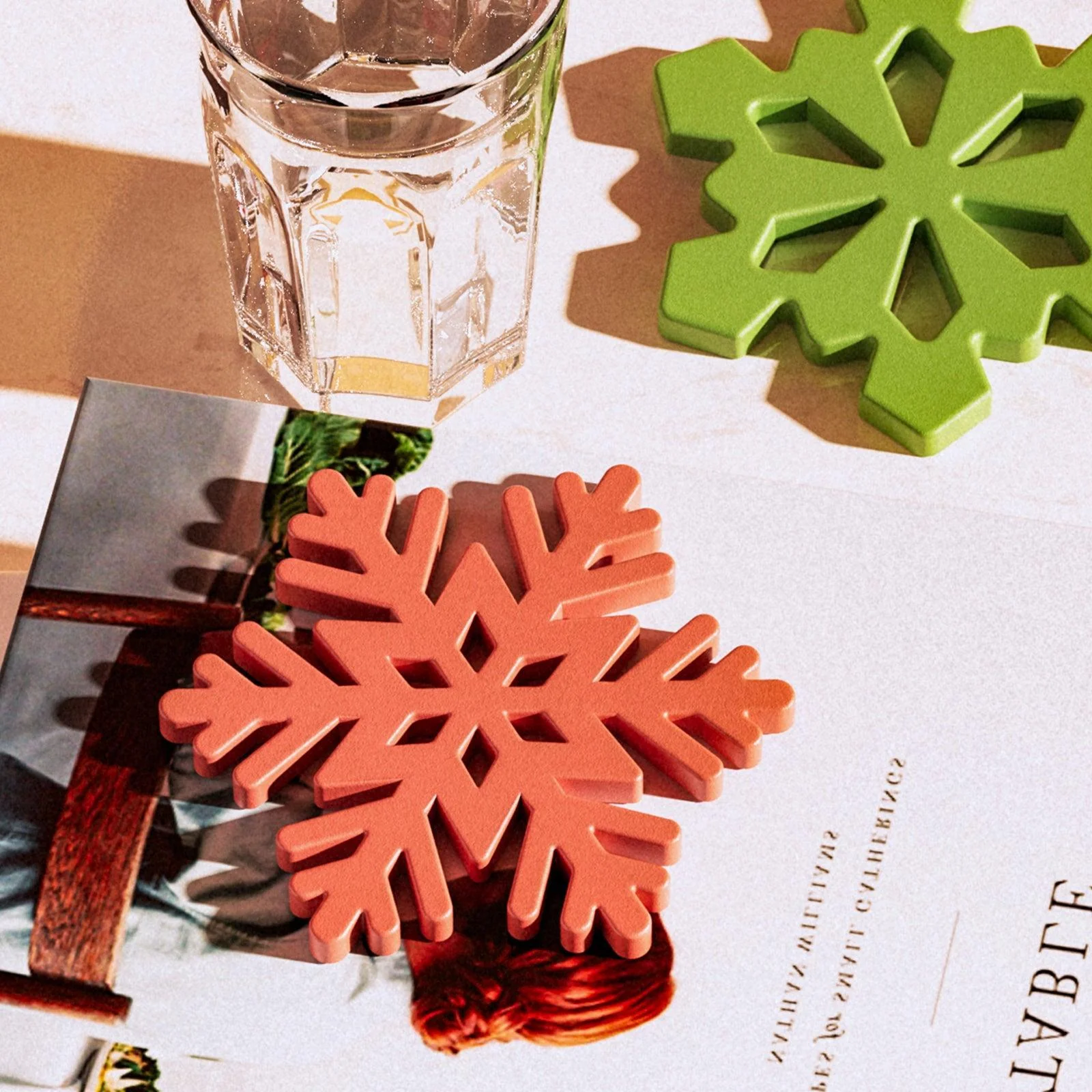 Christmas Snowflakes Shape Coaster Silicone Mold - Image 6