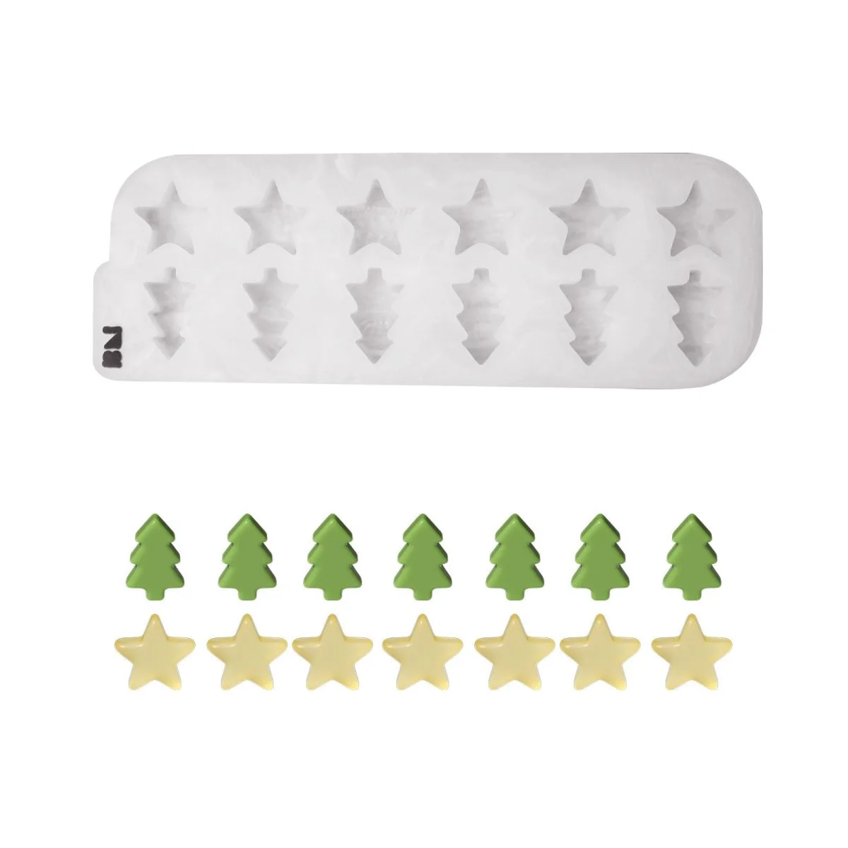 Bubbly Star Pine Cluster Soap Silicone Mold - Image 8