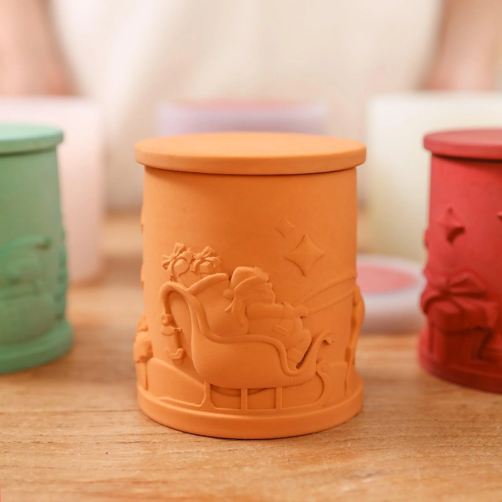 6.5oz Christmas Themed Candle Jar with Lid Silicone Mould - Image 8