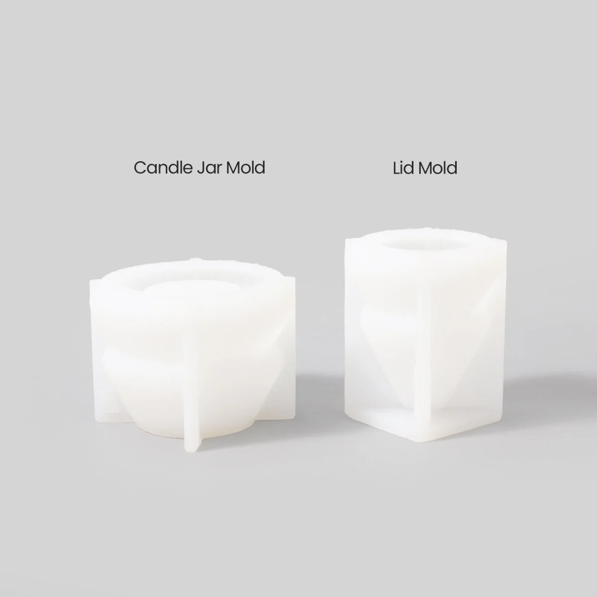 3.5oz Winter Wonderland Pleated Christmas Tree Candle Jar Silicone Mold - Image 10