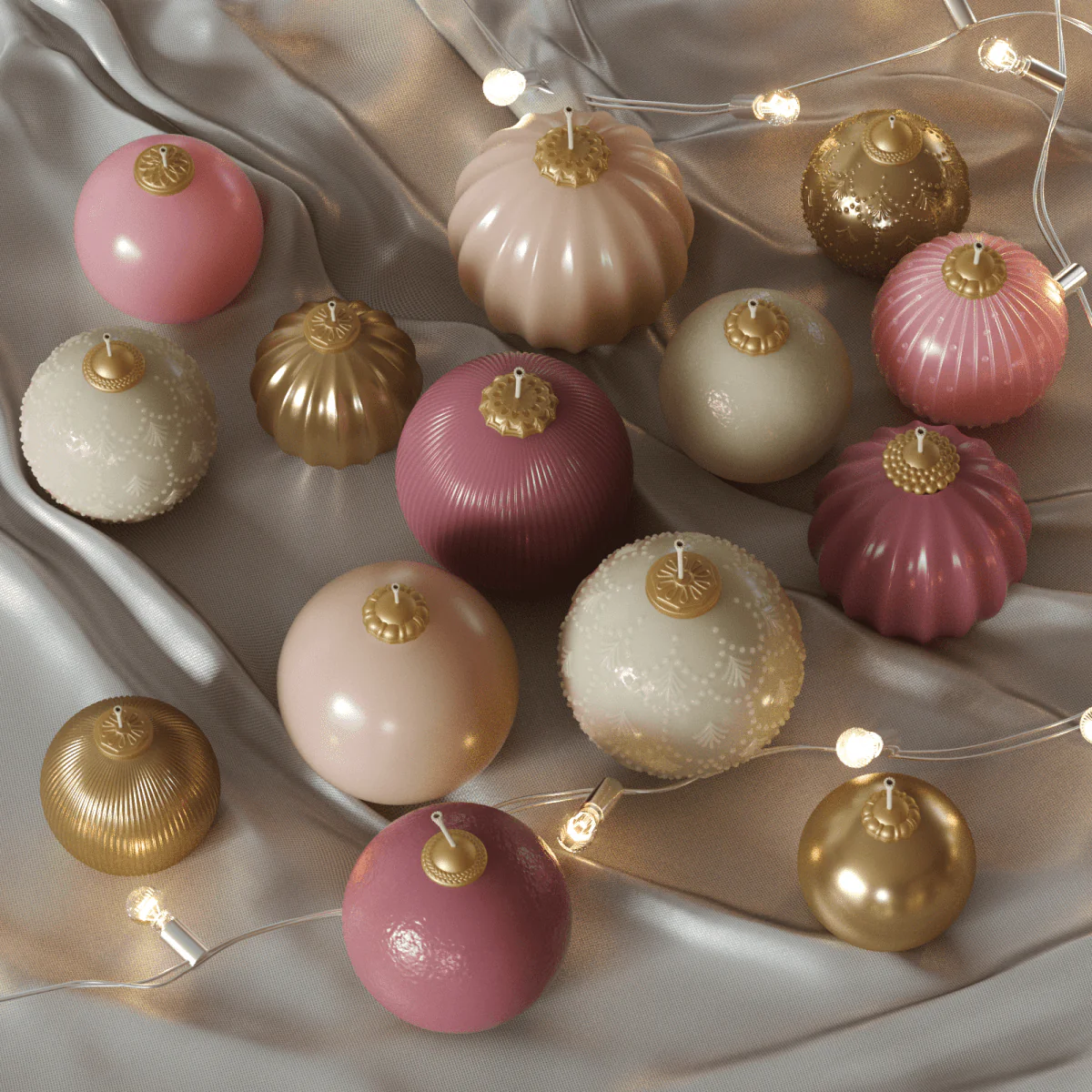 Christmas Baubles of Joy Candle Silicone Mold Collection - Image 3