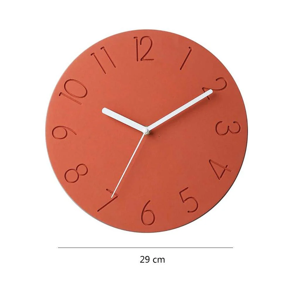 Concrete Simple Numeral Wall Clock Silicone Mold - Image 7