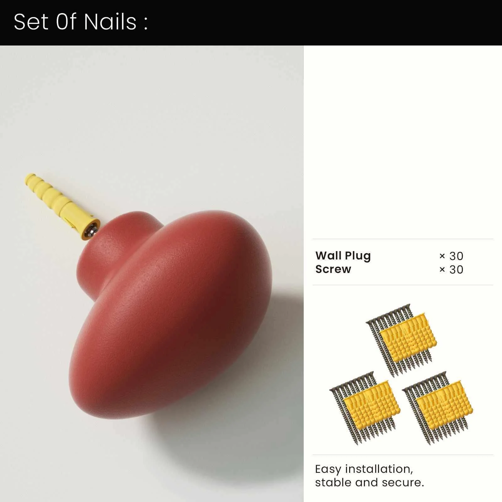 Pebble Wall Cloth Coat Hook Silicone Mold - Image 14
