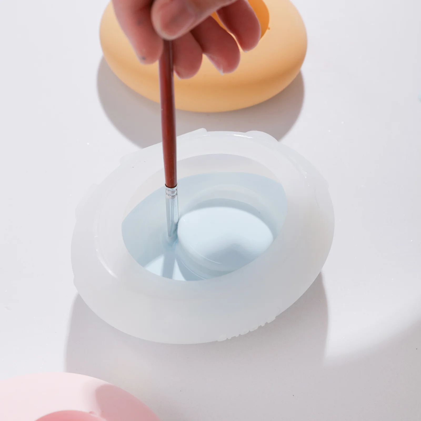 Stone Shaped Tealight Candle Holder Silicone Mold - Image 3