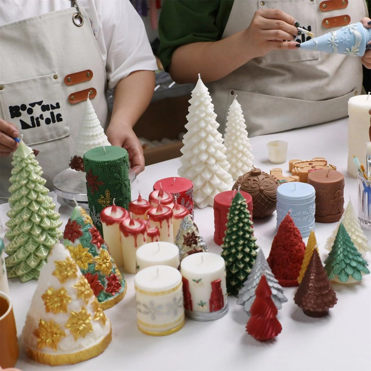 Colored Glossy Candle Varnish Set - 6 of Christmas Colors - Image 5