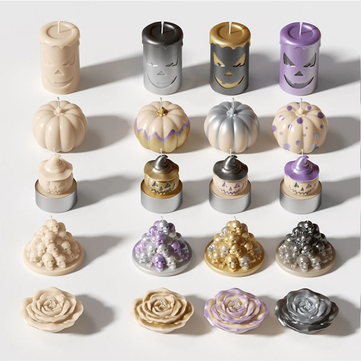 Colored Glossy Candle Varnish Set - 4 of Halloween Colors - Image 3