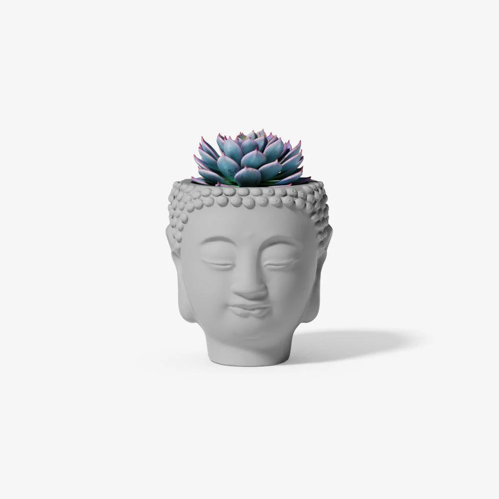 Buddha Zen Concrete Planter Holder Silicone Mold
