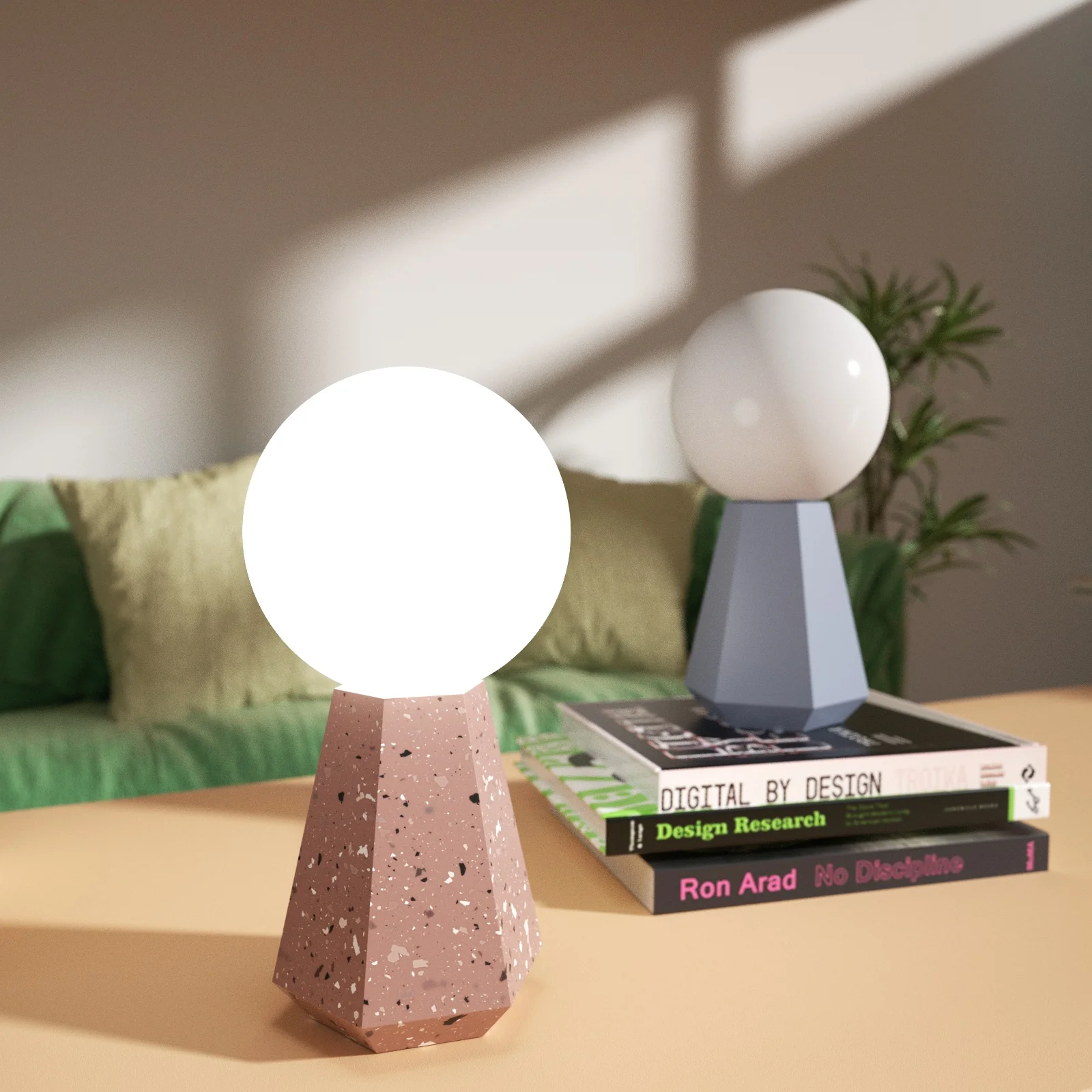Diamond-Shaped Table Lamp Silicone Mold and Accessories - Image 5