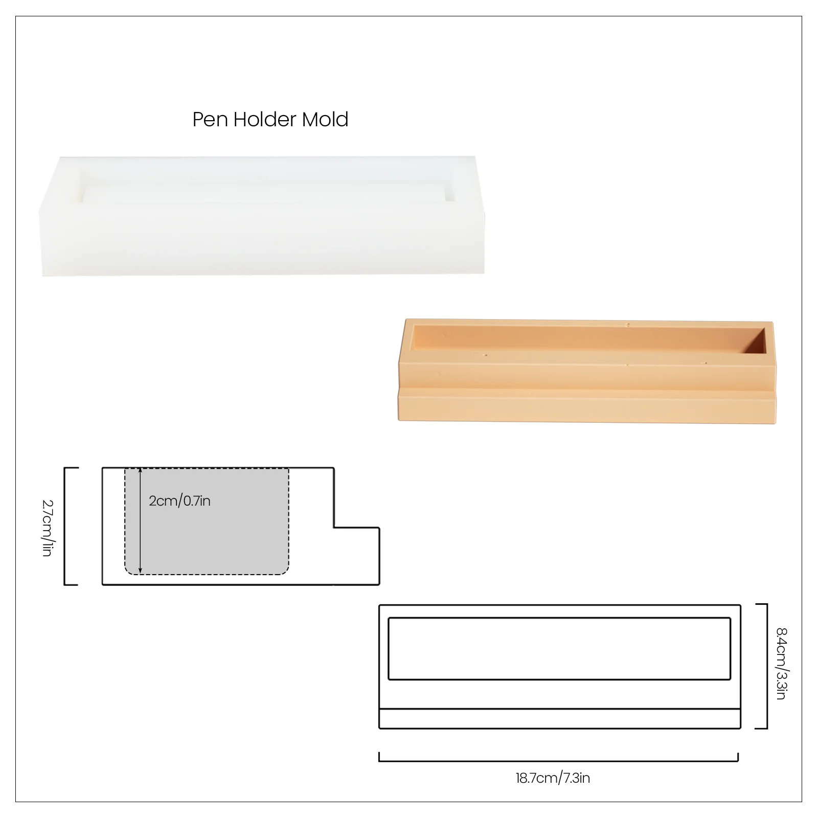 Staircase Pen Holder Silicone Mold - Image 11