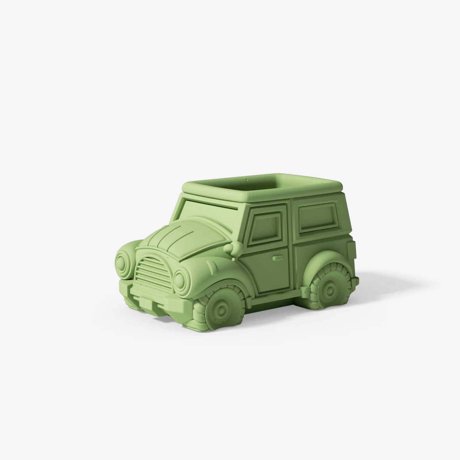 Vintage Off-Road Car Plant Pot Concrete Silicone Mold