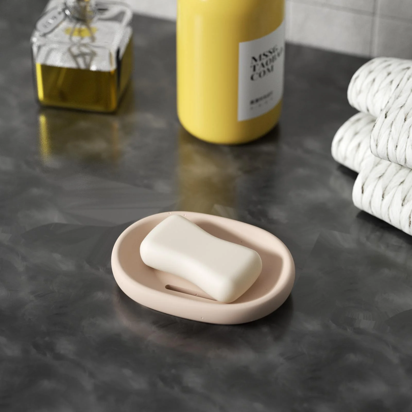 Bubble Oval Soap Dish Silicone Mold - Image 4