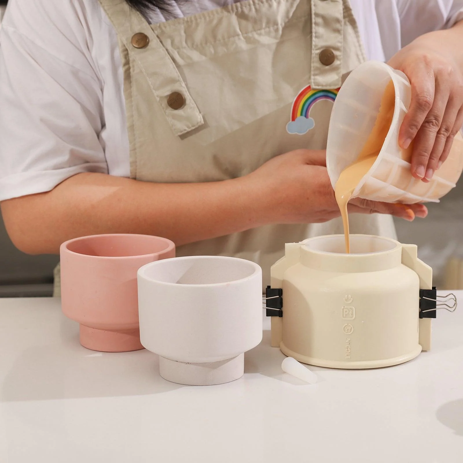 Bowl-shaped Concrete Plant Pot Silicone Mold - Ⅱ - Image 2