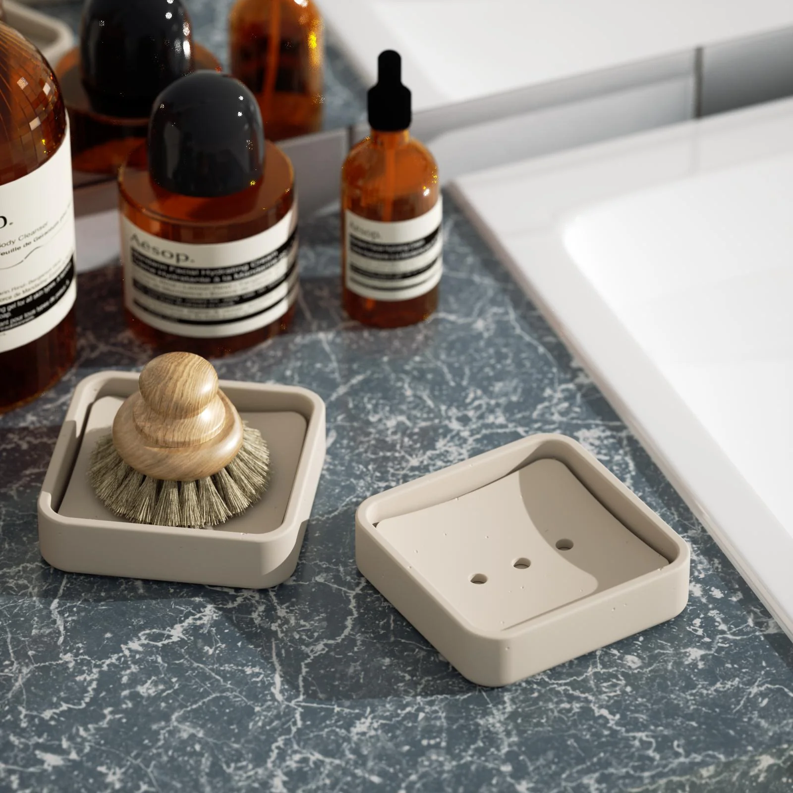 Square Detach & Drain Soap Dish Silicone Mold - Image 5