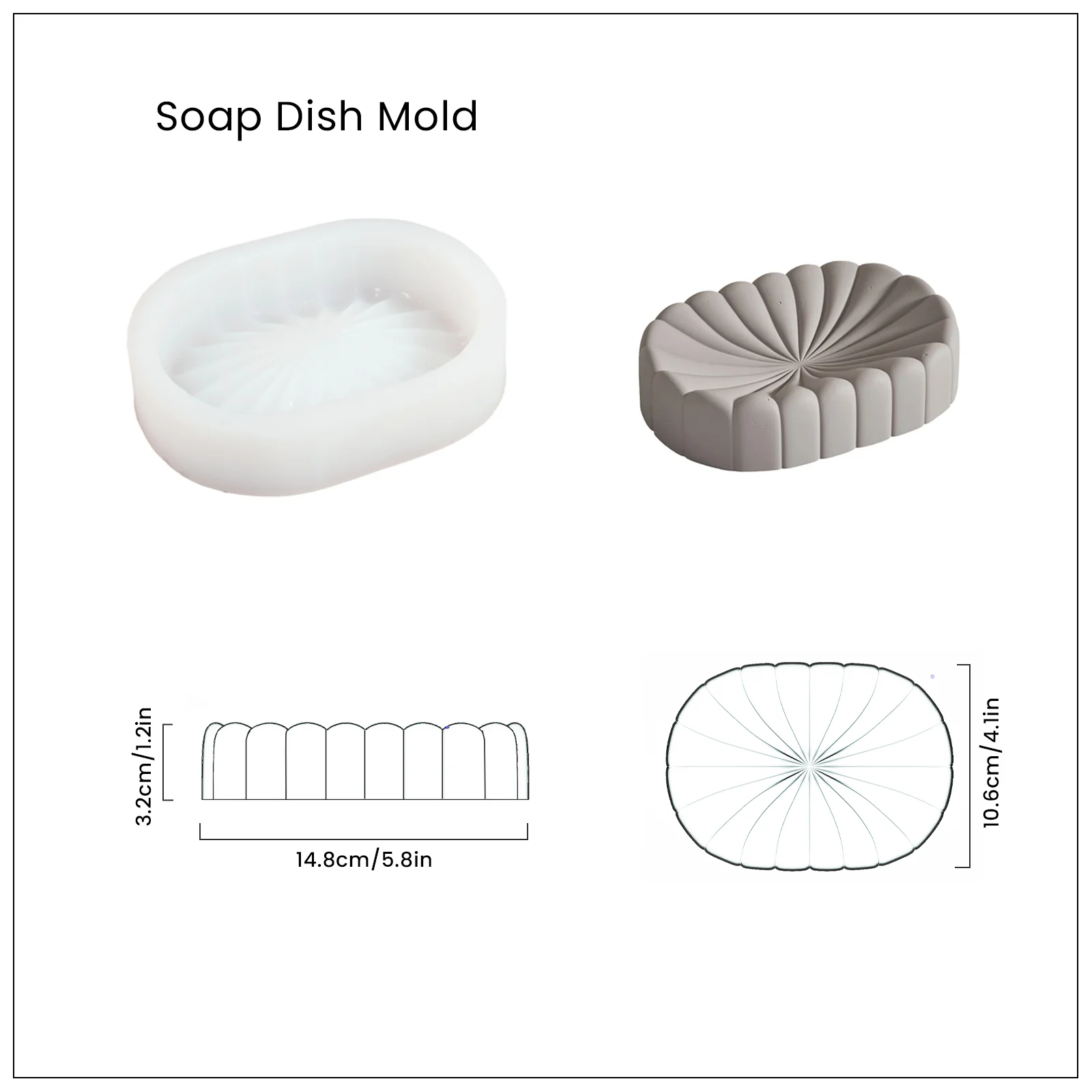 Concrete Bathroom Accessories Set Silicone Mold - Image 12