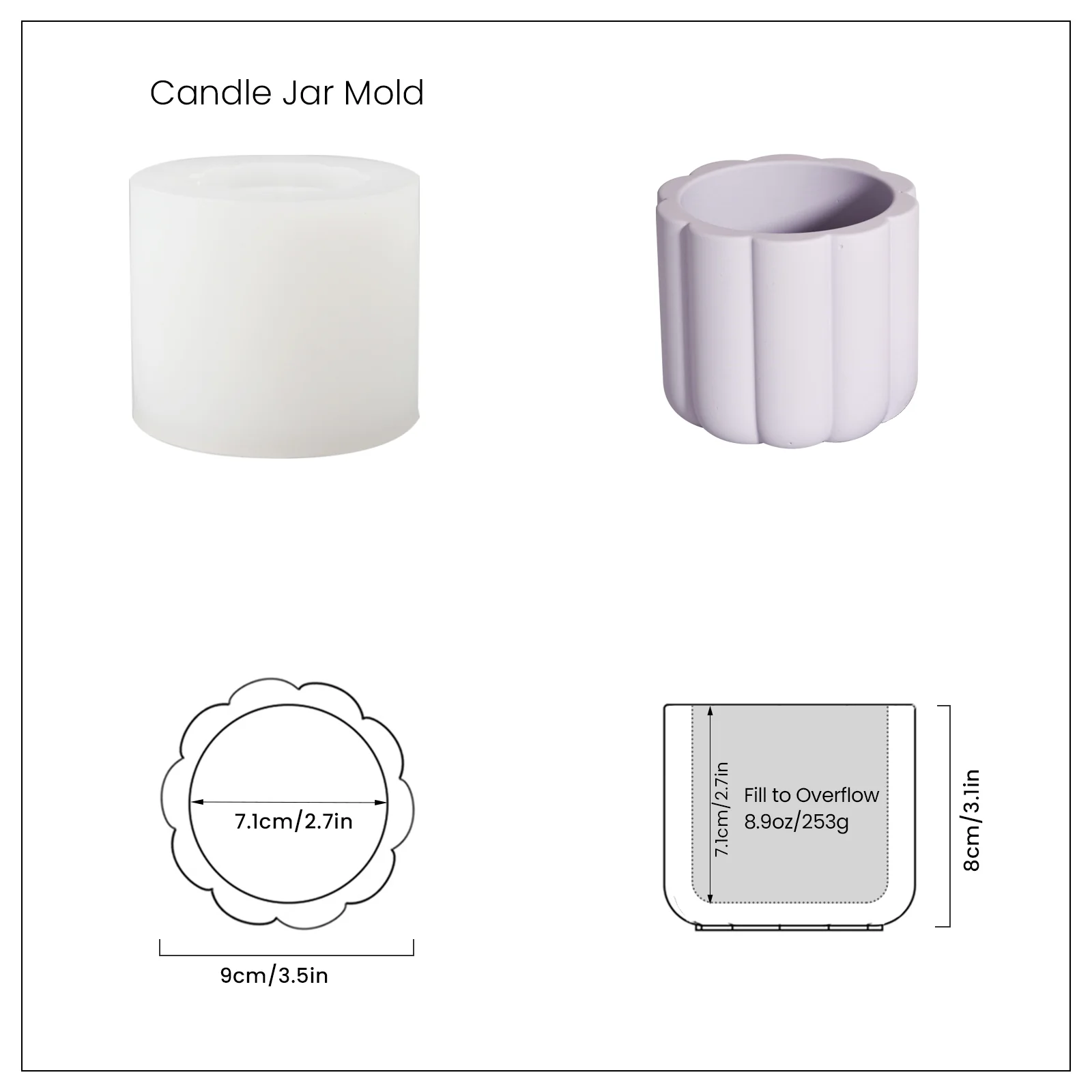 Concrete Bathroom Accessories Set Silicone Mold - Image 9