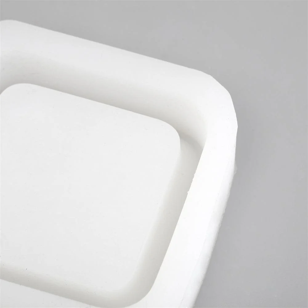 Concrete Storage Container Silicone Mold Handmade Squre Cement Tray Mould - Image 4