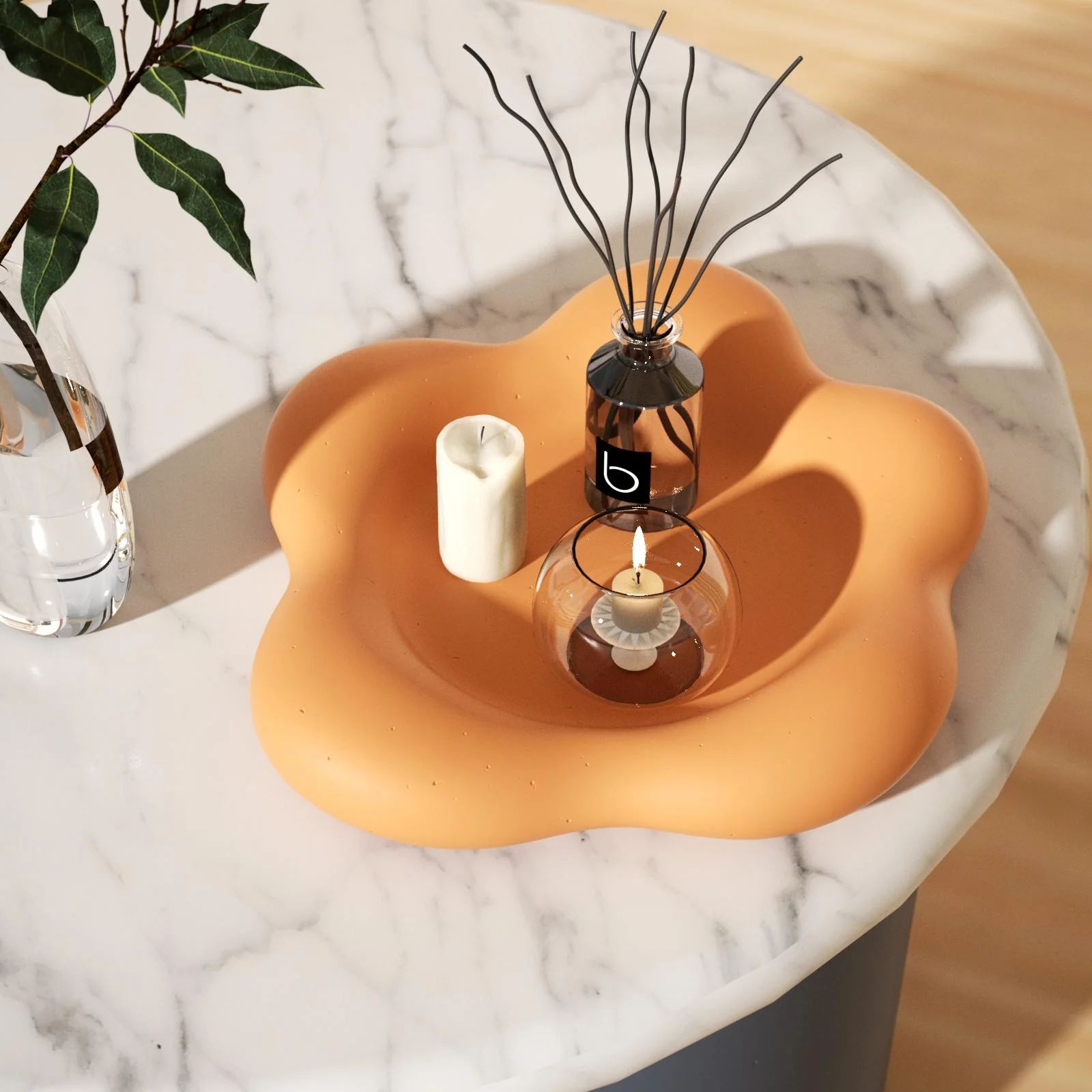 Large Curved Flower Silicone Tray Mold - Image 7