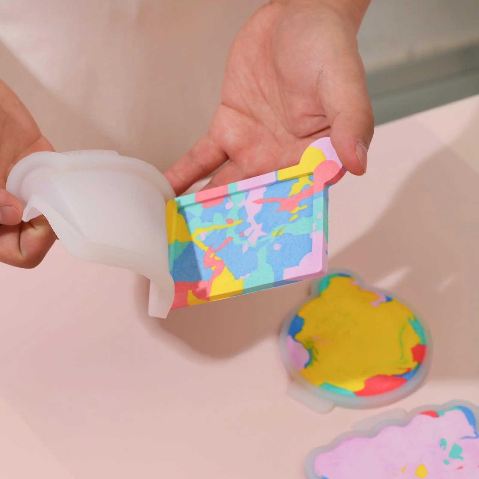 Square Handheld Mirror Mold with Glass - Image 2