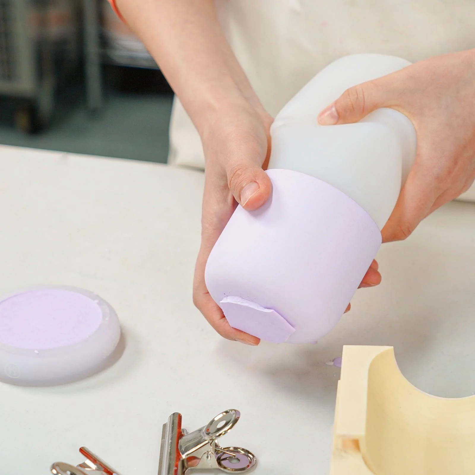Round Ripple Candle Jar Silicone Mold - Image 2