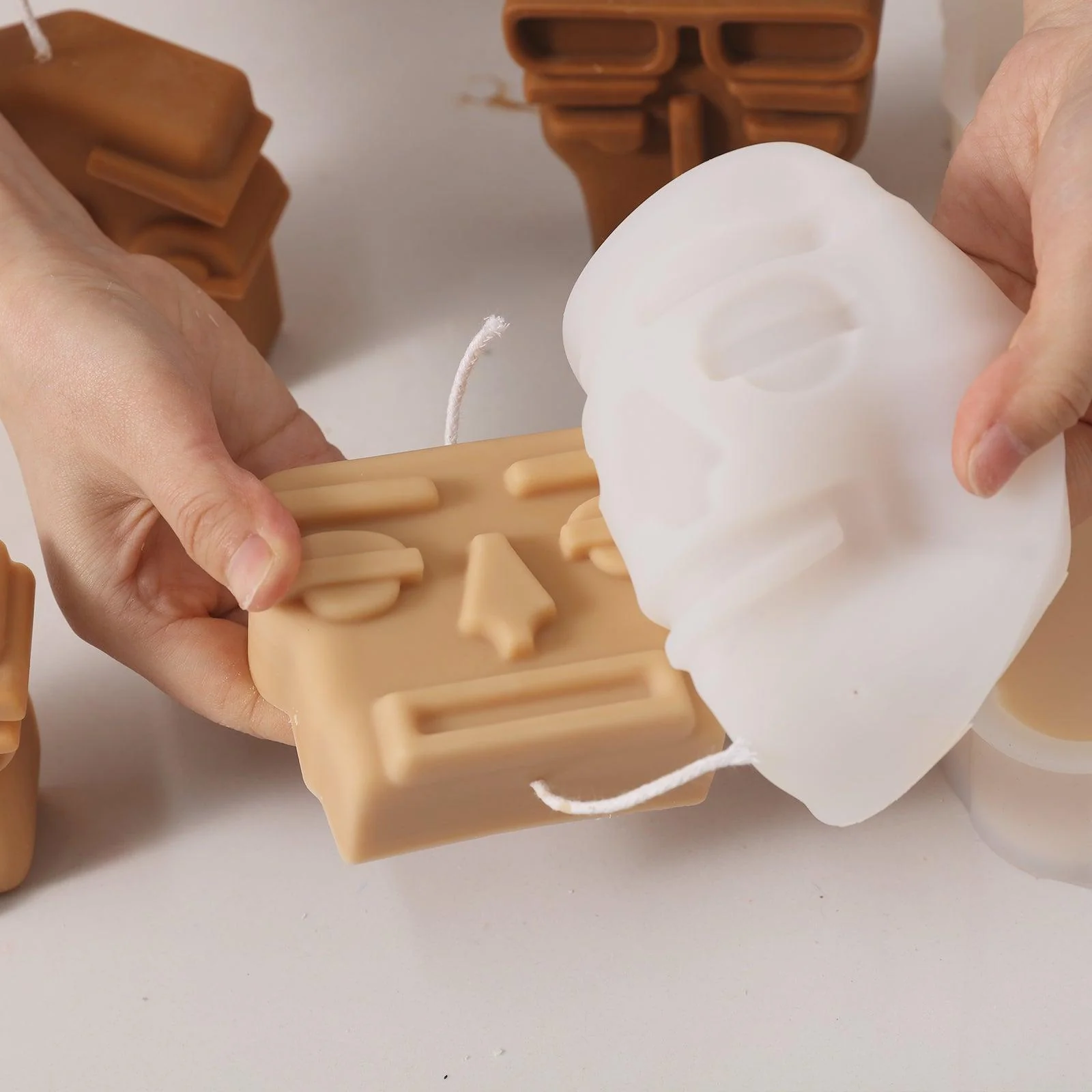 Ugly Face Candle Silicone Mold - Image 2