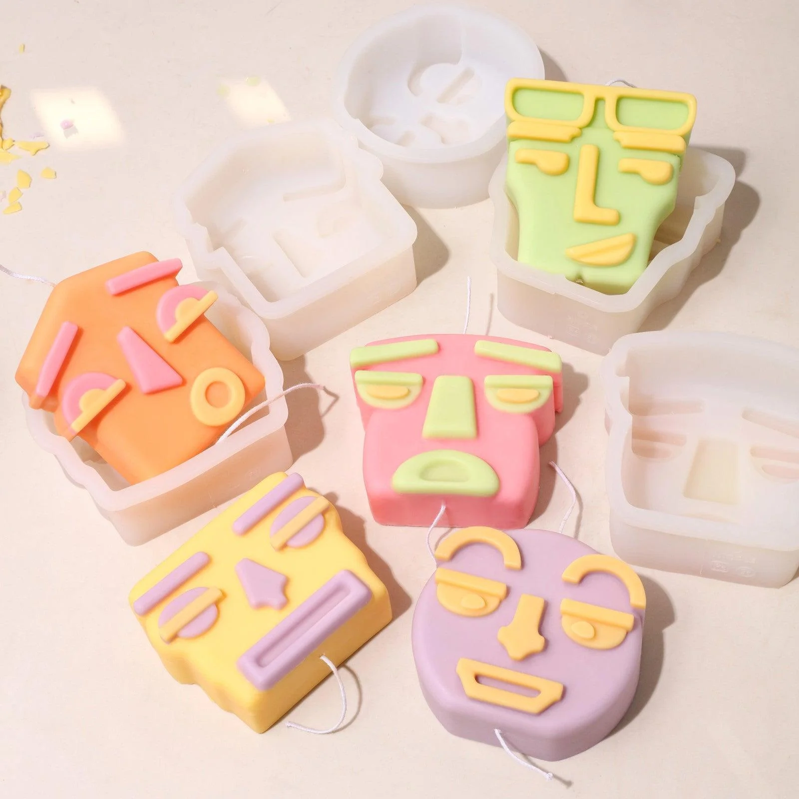 Ugly Face Candle Silicone Mold - Image 6