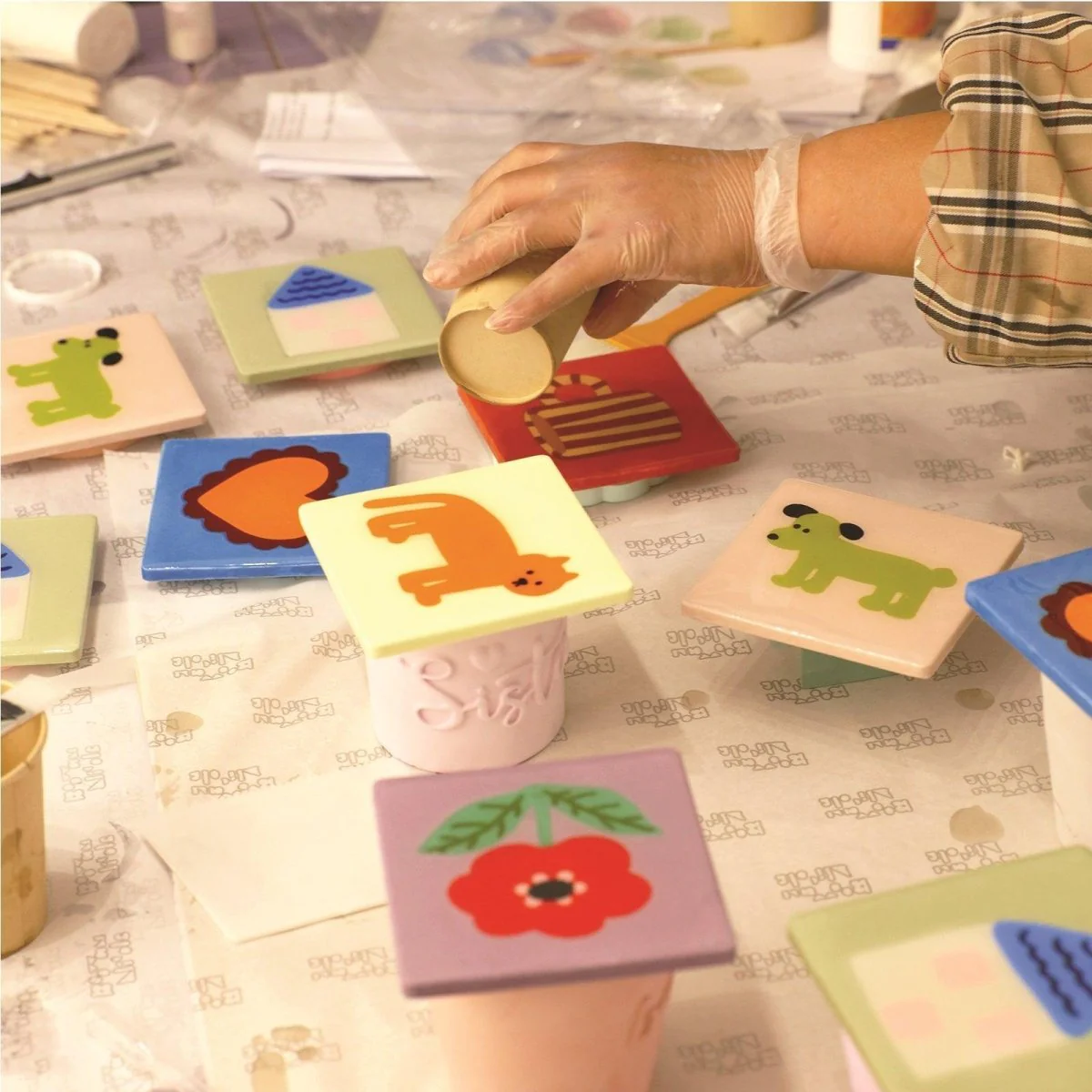 Tea Time Tales Handcrafted Coaster Set - Image 6