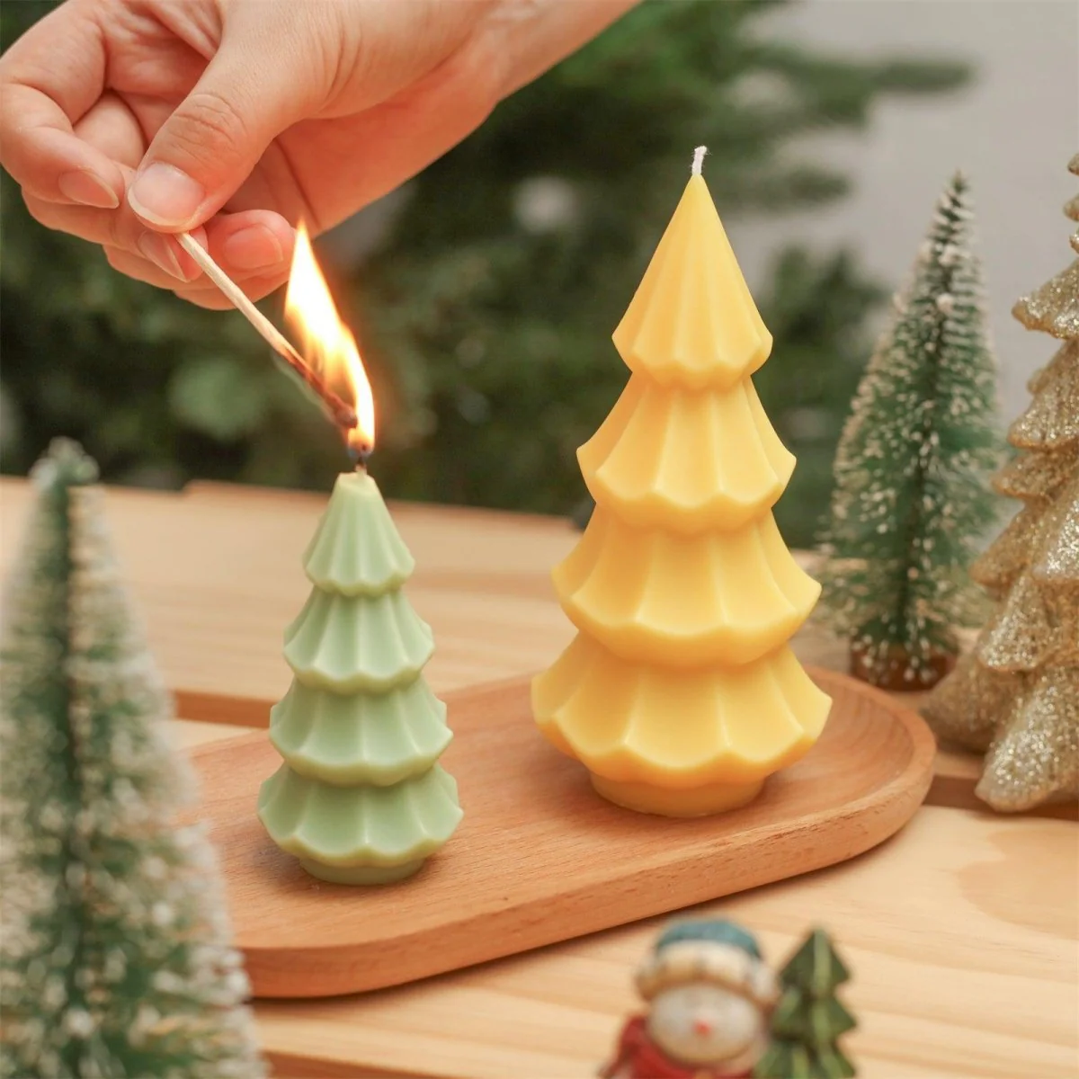 Creamy Christmas Tree Candle Silicone Mold - Image 7