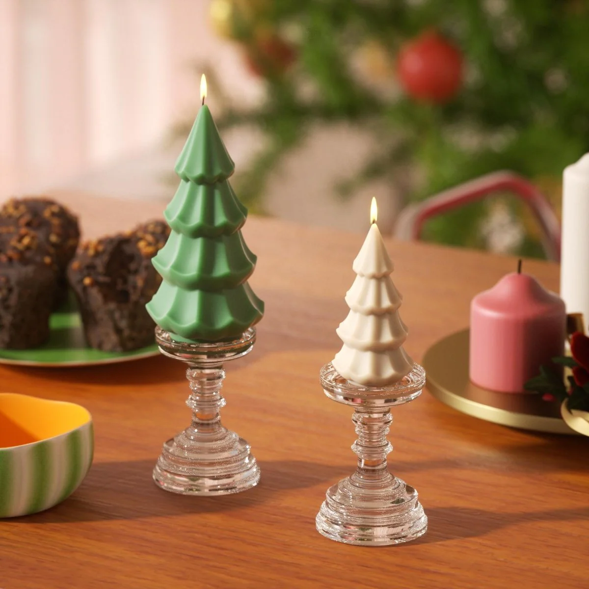 Creamy Christmas Tree Candle Silicone Mold - Image 9