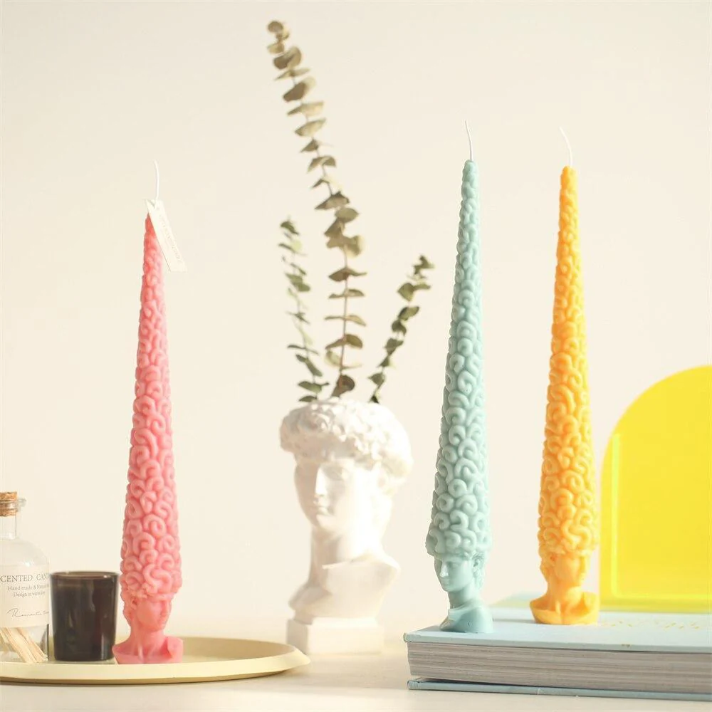 David's New Hairstyle Candle Silicone Mold - Image 3