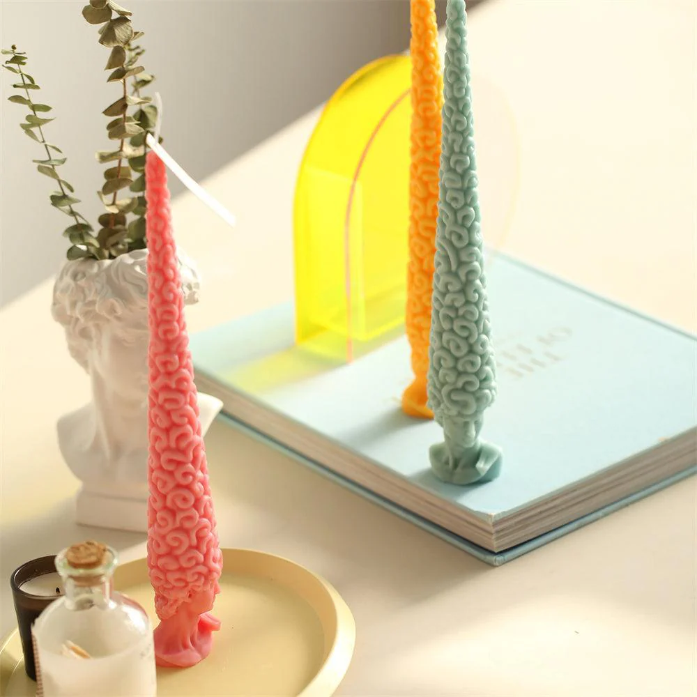 David's New Hairstyle Candle Silicone Mold - Image 4