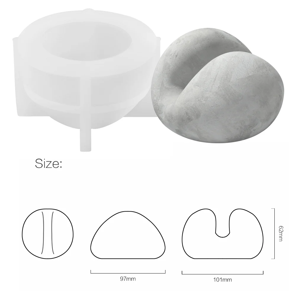 Office Accessories Concrete Phone Holder Silicone Mold - Image 3
