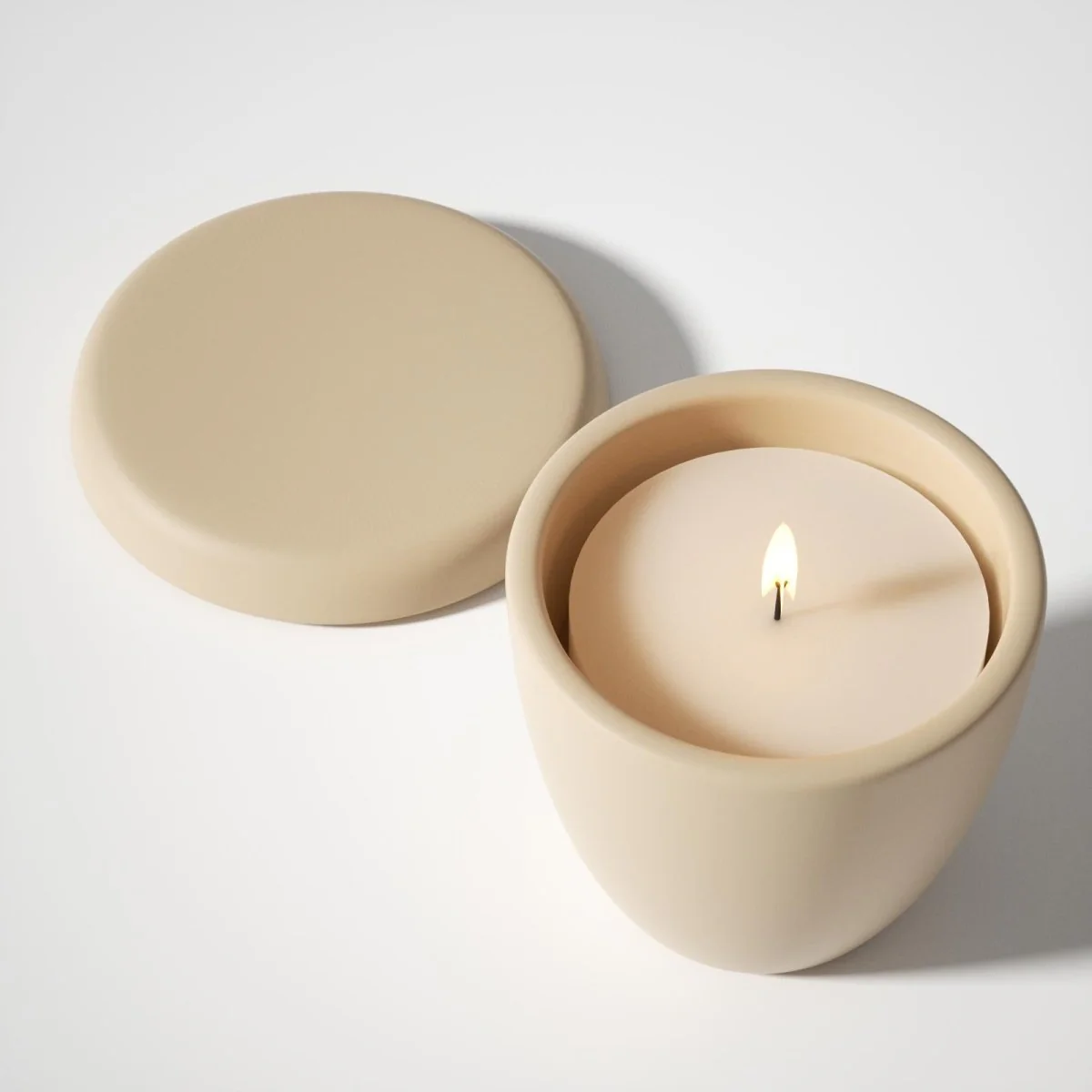 Minimalist Bowl-Shaped Candle Jar Silicone Mold & 3.5oz Candle Refill Silicone Mold - Image 6