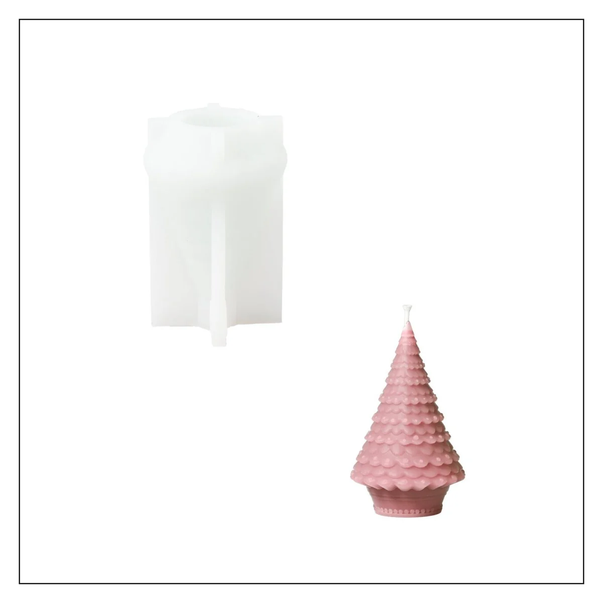 Cupcake Christmas Tree Candle Silicone Mold - Image 11