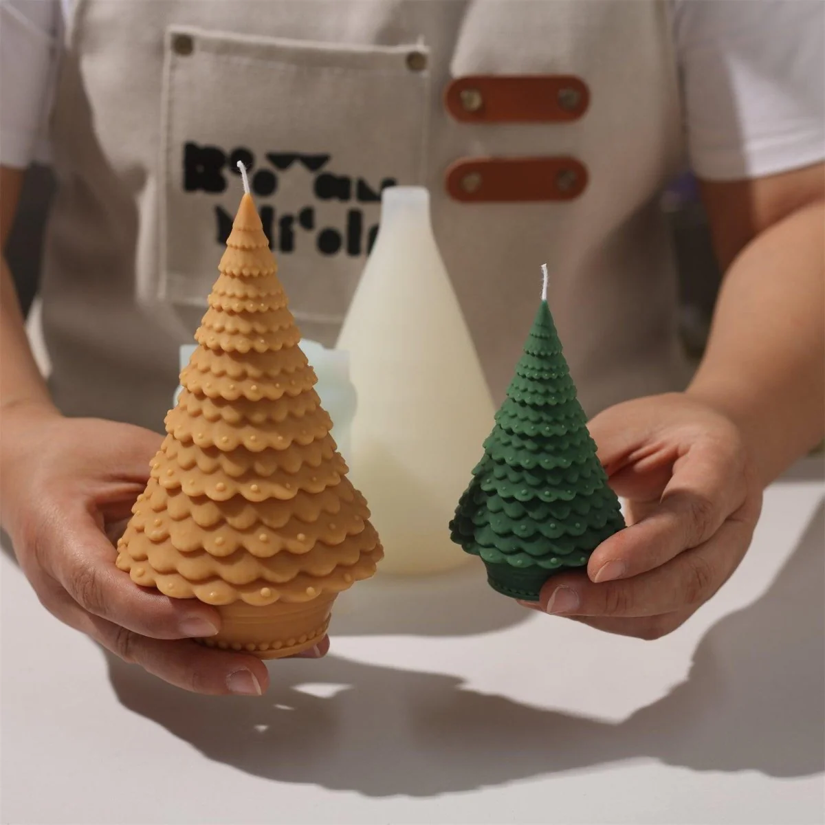 Cupcake Christmas Tree Candle Silicone Mold - Image 2