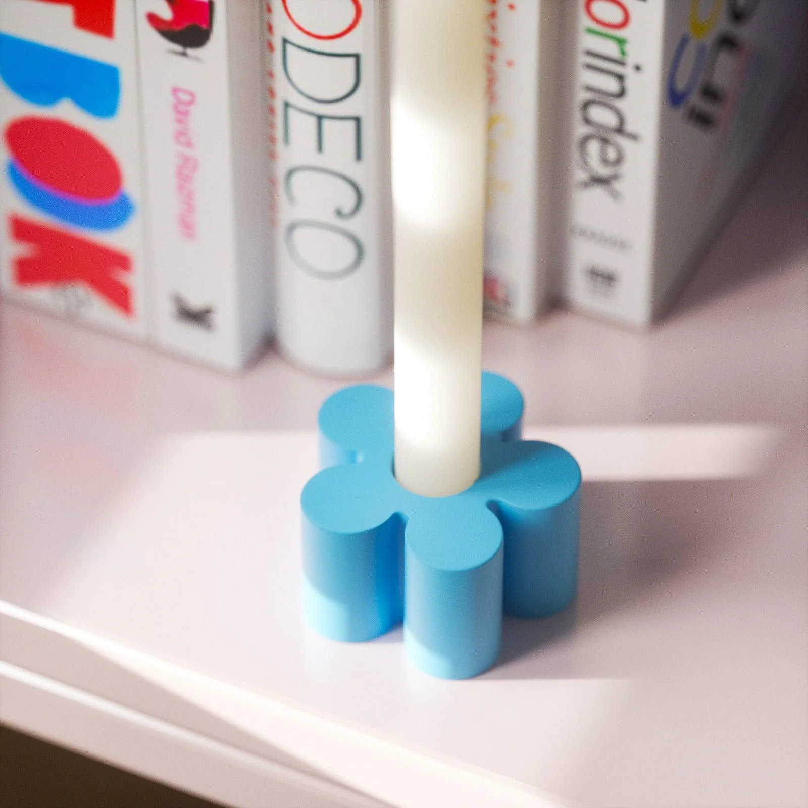 Cute Flower Taper Candle Holder Silicone Mold - Image 4