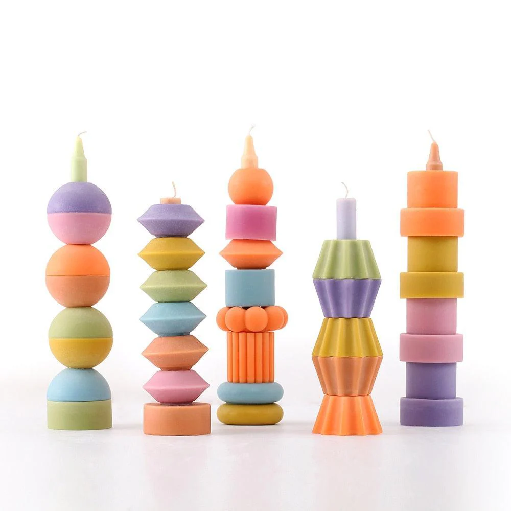 Building Blocks Stackable Modular Candle Mold - Image 3