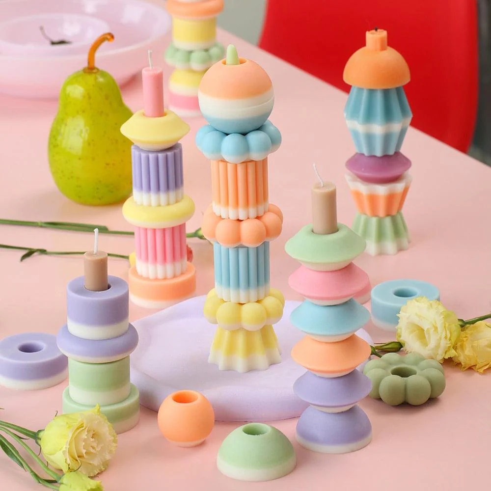 Building Blocks Stackable Modular Candle Mold - Image 5