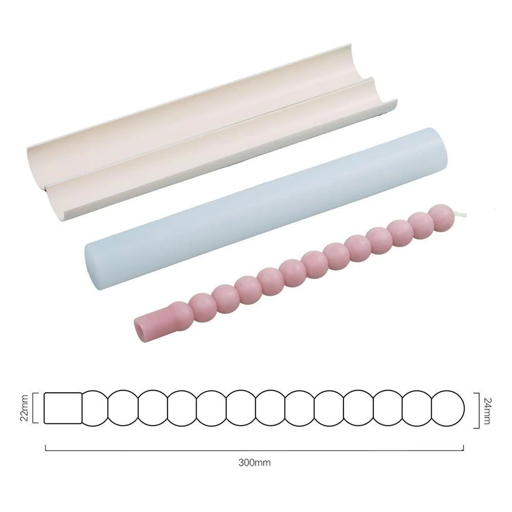 Spiral Long Pole Taper Candle Silicone Mould Collection - Image 12