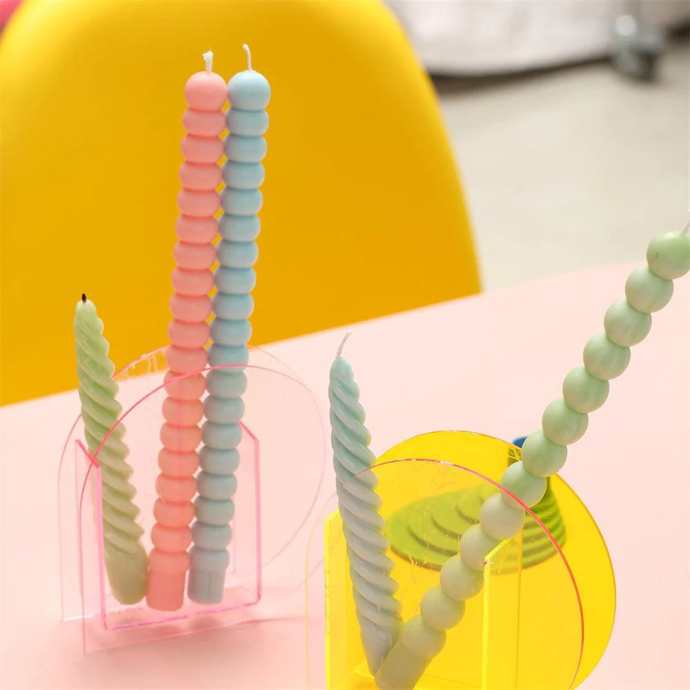 Spiral Long Pole Taper Candle Silicone Mould Collection - Image 4