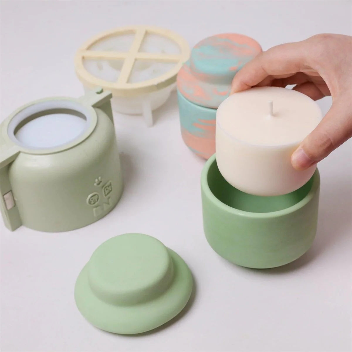 Domed Lid Candle Jar & 9oz Candle Refill Silicone Mold - Image 5